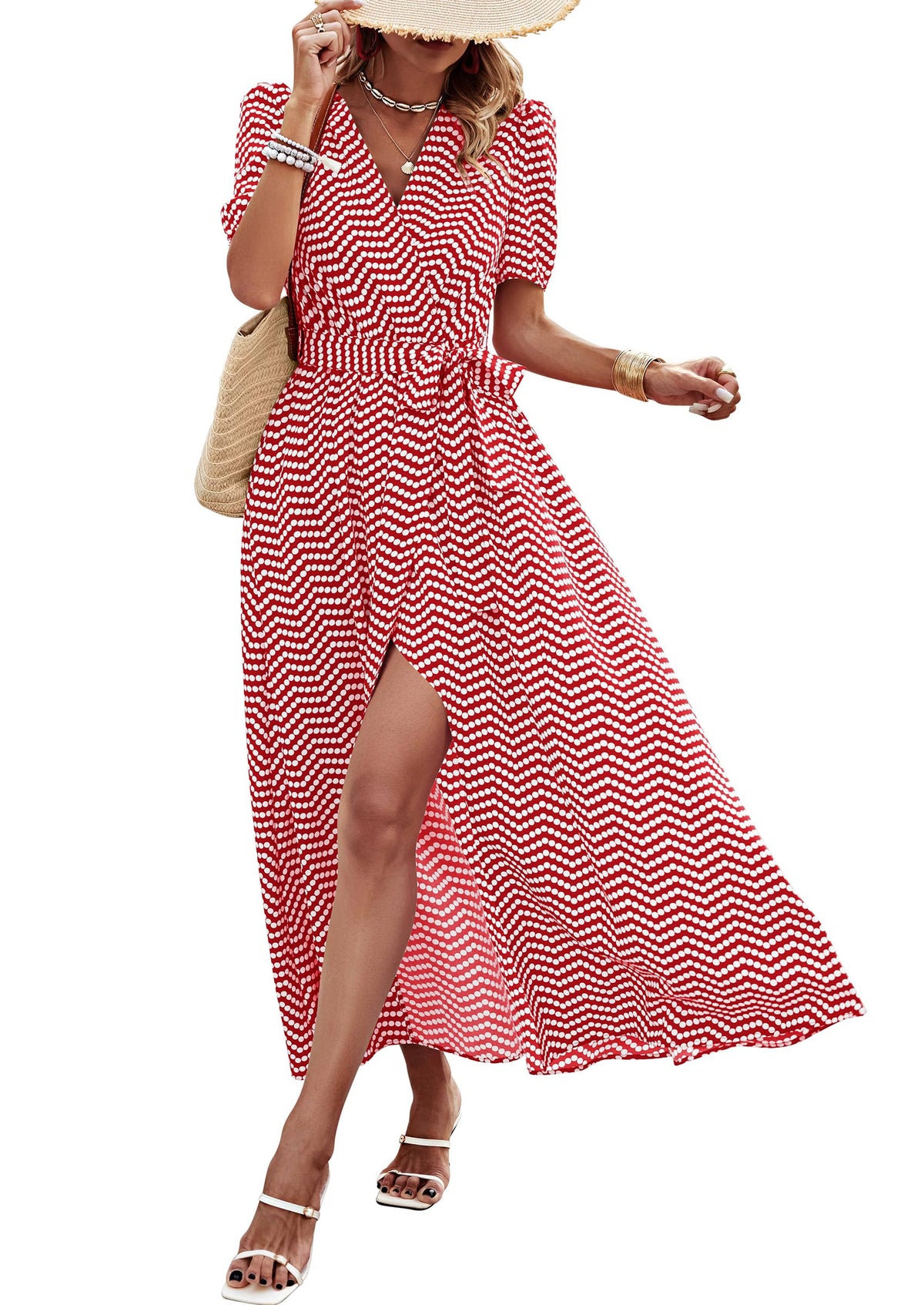 PRETTYGARDEN Women's Boho Floral Summer Maxi Dresses