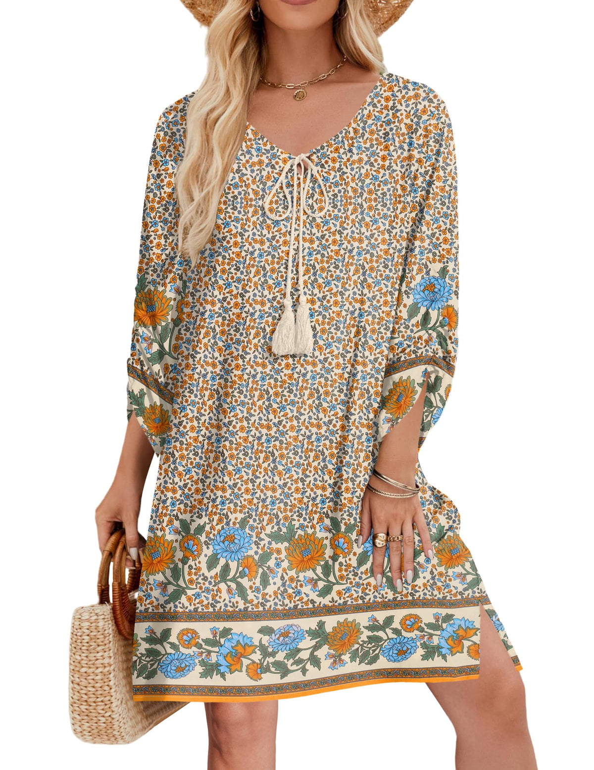 Zeagoo Womens Casual Beach Boho Summer Dress