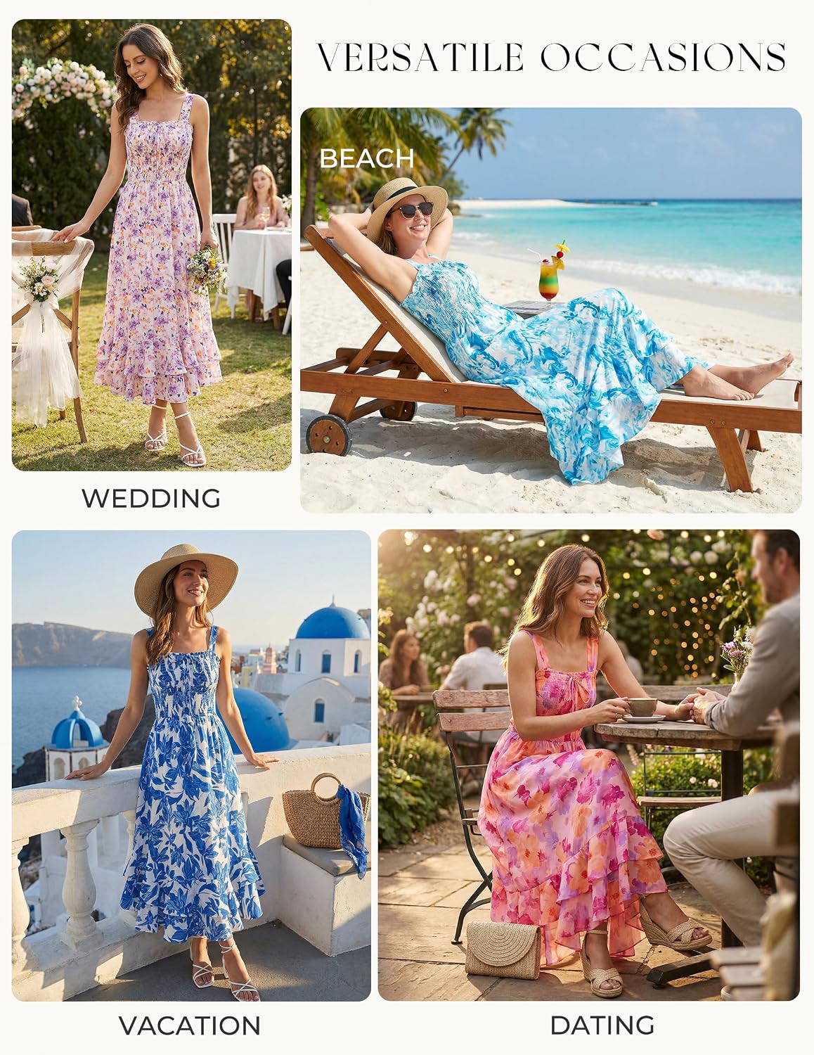 GRACE KARIN Women's 2026 Summer Floral Boho Dresses