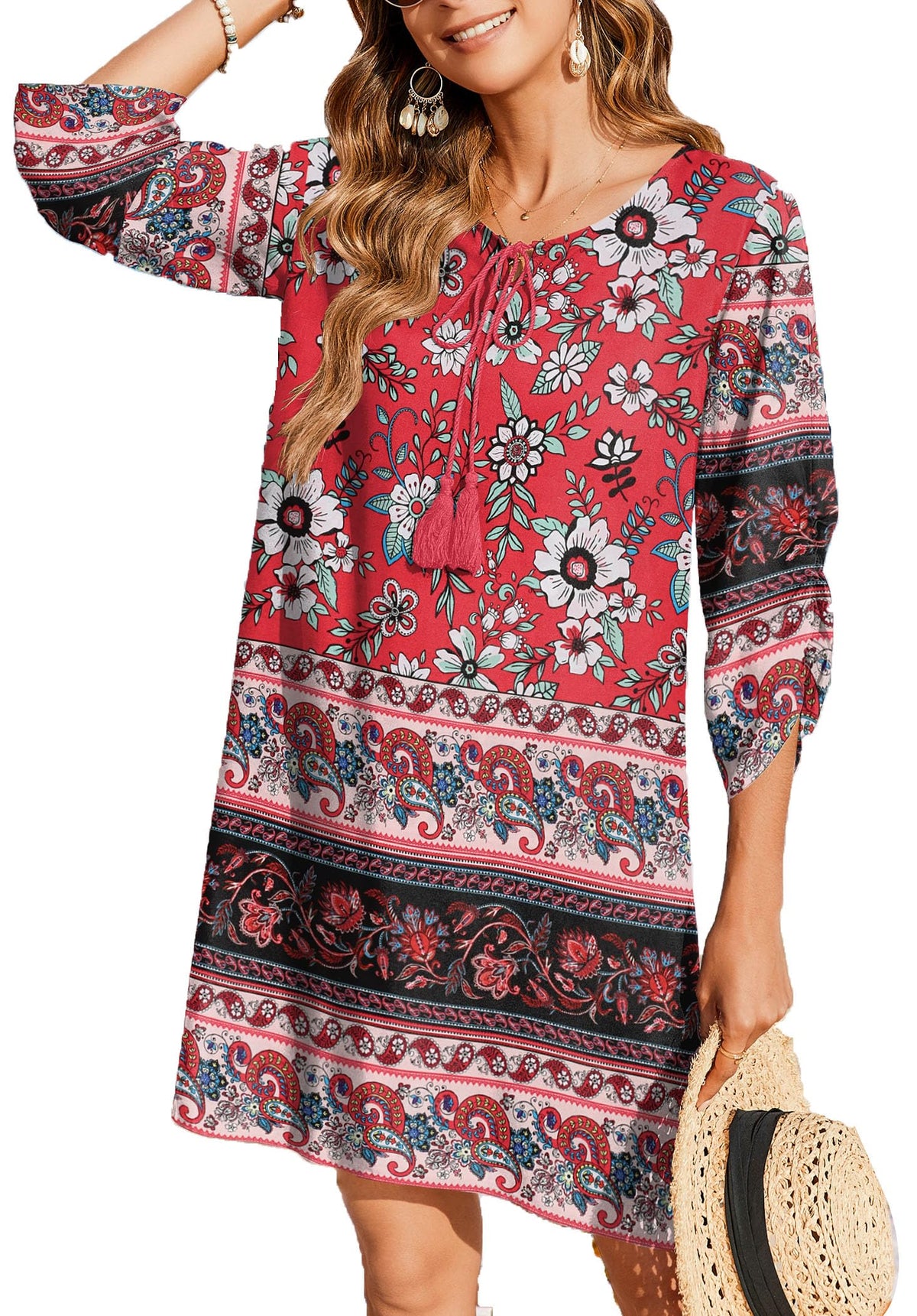 Zeagoo Womens Casual Beach Boho Summer Dress
