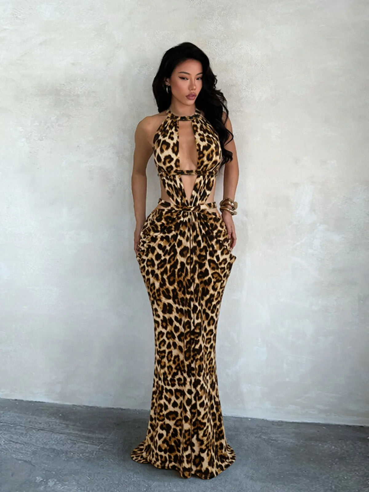 Shimmering Ribbon Vacation Cutout Dress, Elegant Hollow Out Design, Perfect for Summer Parties, Chic and Comfortable Evening Wear, Elegance